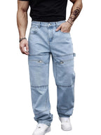 Men's Multi-Pocket Straight-Leg Pants