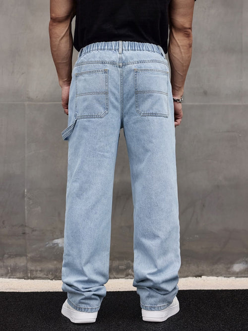 Men's Multi-Pocket Straight-Leg Pants