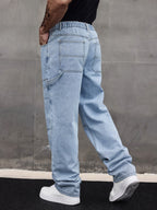 Men's Multi-Pocket Straight-Leg Pants